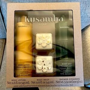 Kusamba by QUR Sea Foam‎ Jasmine Body Care Lotion Wash Shower Steamers UNOPENED
